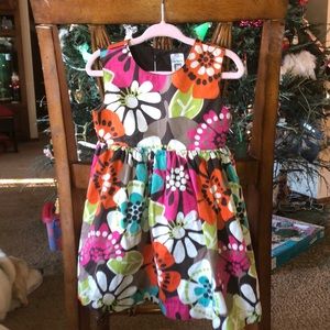 Girls Sleeveless Floral Dress
